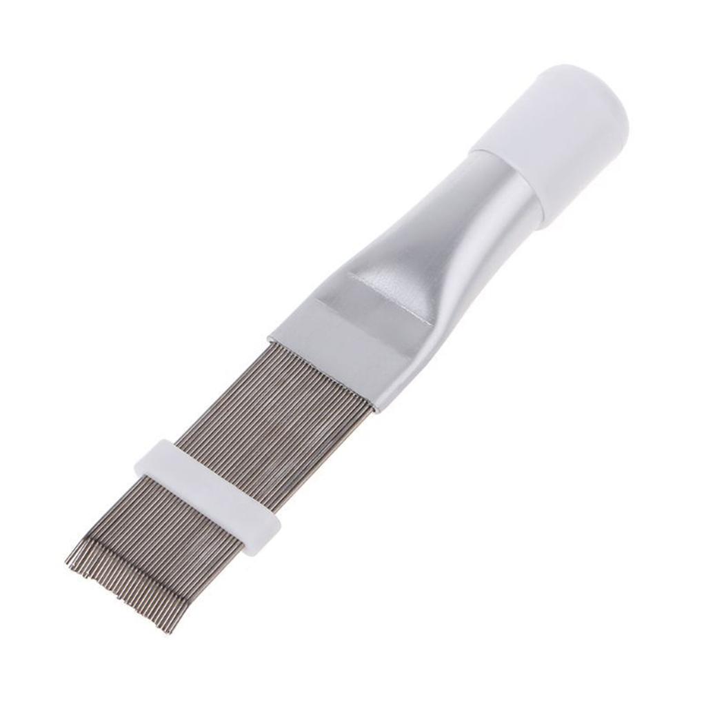 5Pcs/Set Air Conditioner Condenser Fin Comb Fin Cleaning Brush Refrigerator Coil Cleaning Whisk Brush Stainless Steel