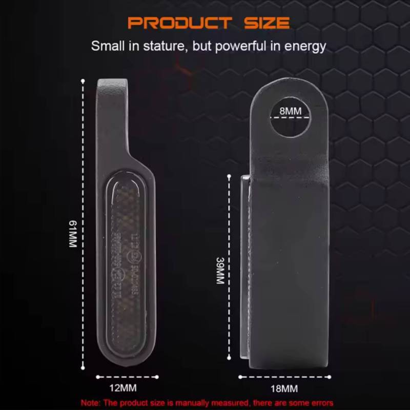 Motorcycle General LED Mini Turn Signals 12V Scooter Handlebar Indicators Lights Blinker Lamps Amber Flasher Taillight