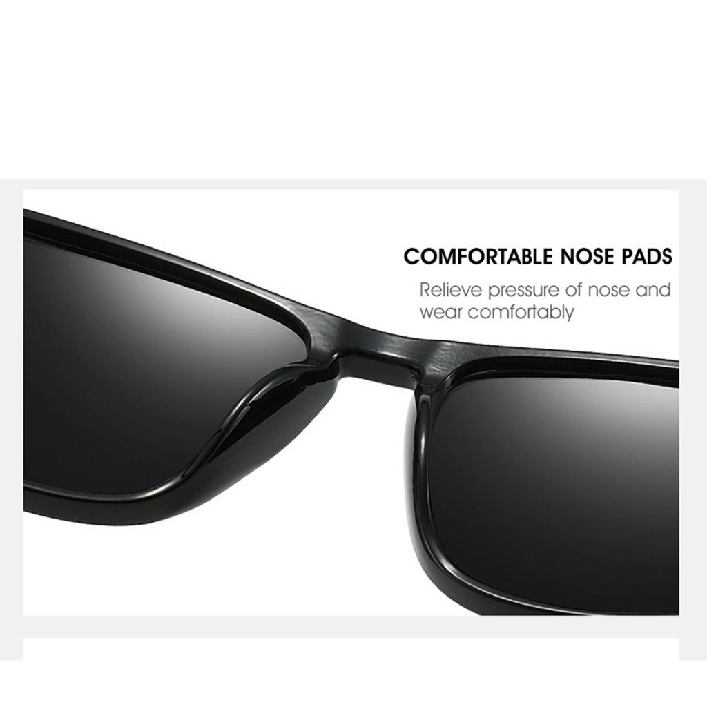 Polarized Sunglasses Classic Fashion Sunglasses Square Box for Men and Women Driving Fishing Glasses.