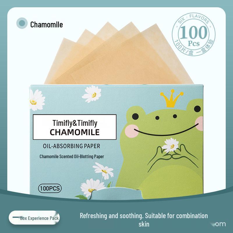 Portable Oil Absorbing Sheets for Facial Use - 100 Pack, Fragrance-Free, for Female Students