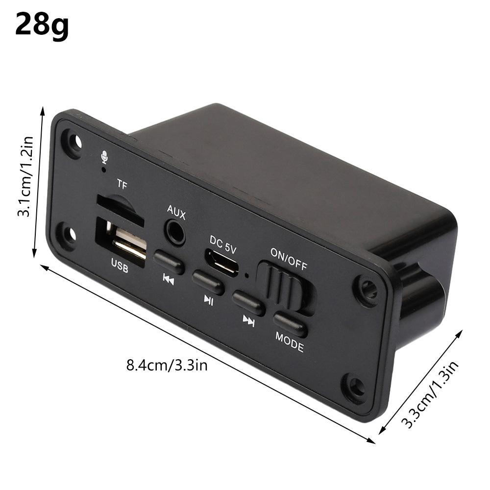 5V Bluetooth MP3/WMA/WAV Decoder Board Audio Module 2*3W Amplifier Wireless USB TF Radio AUX FM MP3 Player For Car Accessary