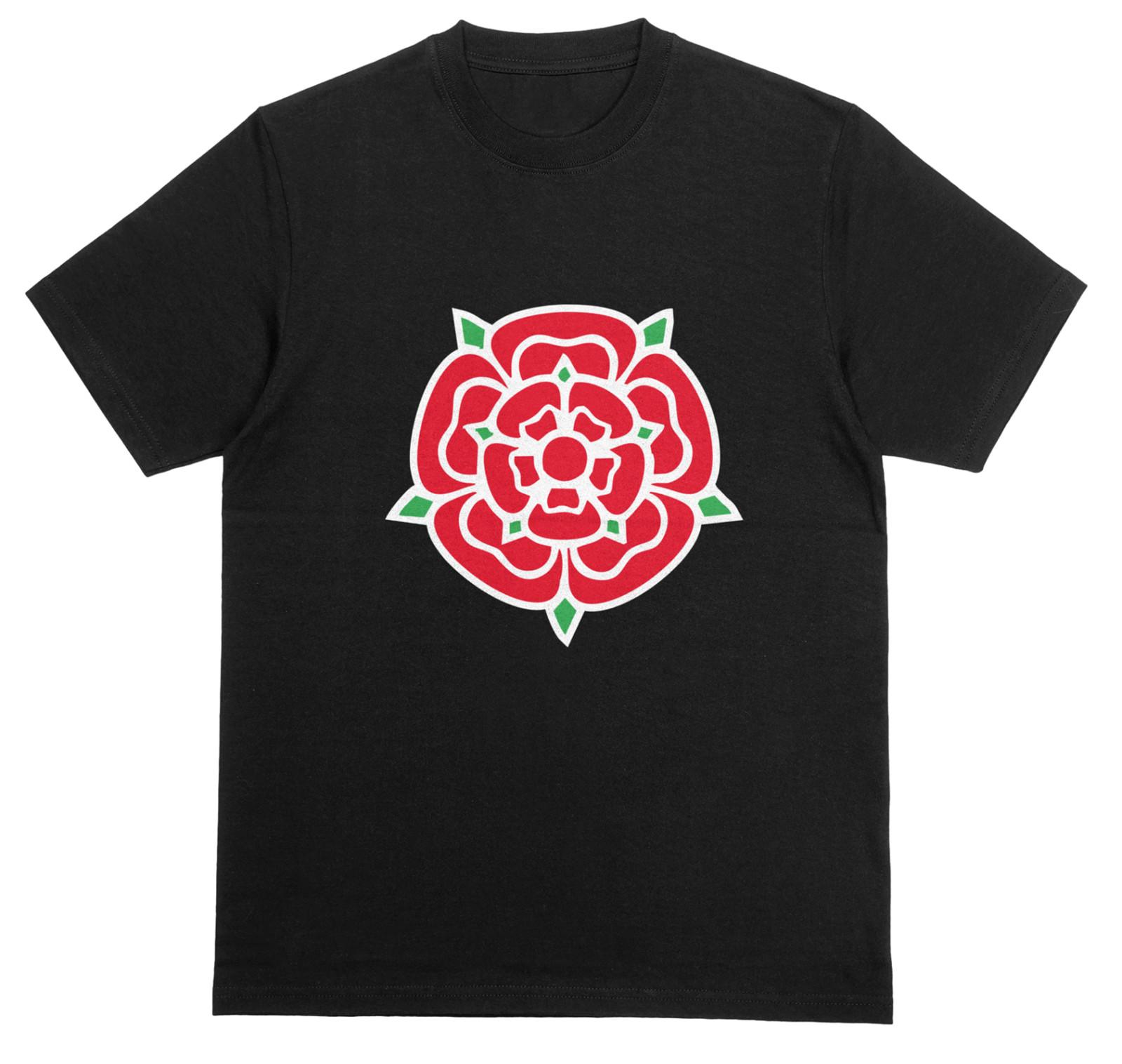LANCASHIRE ROSE T-Shirt | War Of The Roses Top | House Of Lancaster Flag Tee S разноцветный