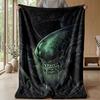 Soft Flannel Blanket Lightweight Cozy Bedroom Living Room CoverAlien Xenomorph