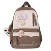 Schoolbag niche design contrasting colors campus style versatile schoolbag retro college student backpack high value women's lightweight backpack