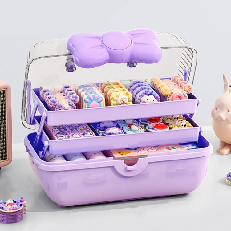 Hair Accessories Storage Box Multi Compartment Hair Accessories Container Case