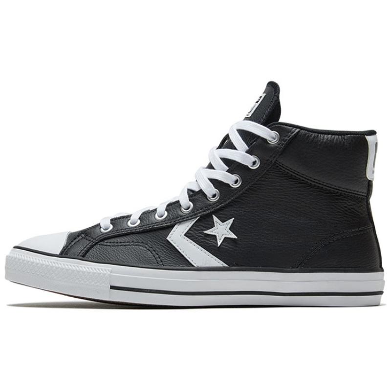 

Converse Star Player 76 Cons Classic Versatile High Top Canvas Shoes for Unisex Black & White 35