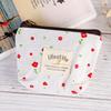 Female Korean Style Change pouch Card Holder Flower Canvas Coin Purses Floral Print Zipper