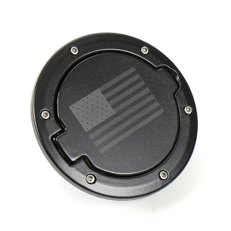 TESIN Auto-Tankdeckel, für Jeep Wrangler JK 2007–2017, ABS-Aluminiumlegierung, Auto-Außen-Gas-Tankdeckel-Abdeckung für JK