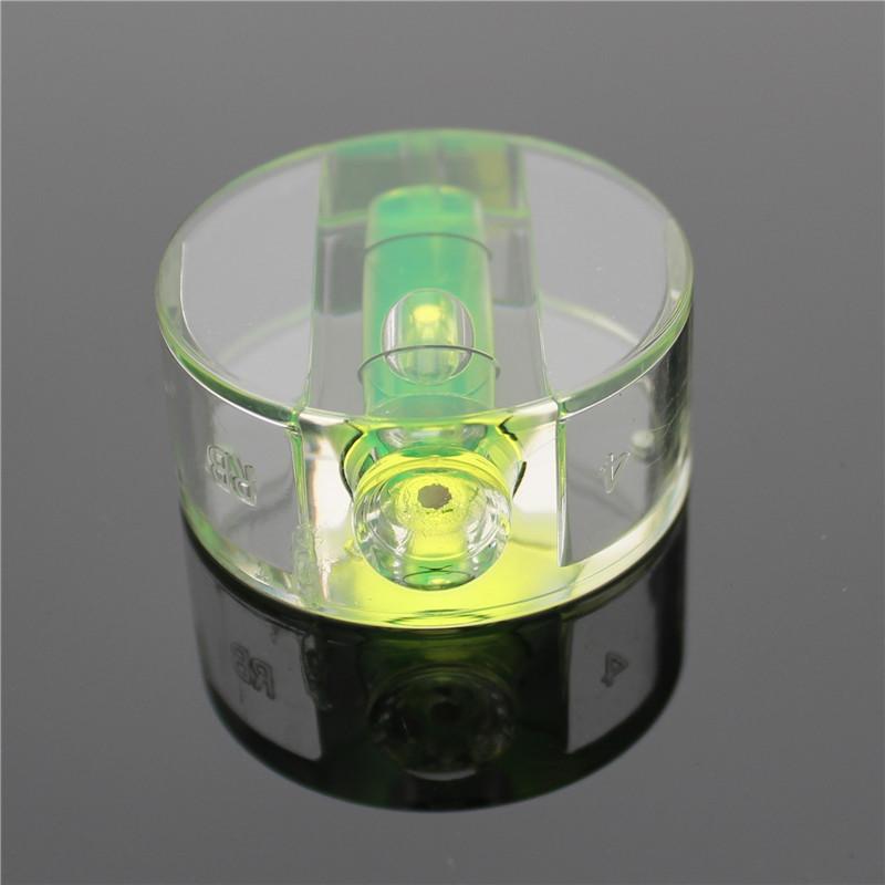 Multi-spec Acrylic Disc Round Circular Level Bubble Spirit Level Ruler Accessories Green Water Blisters