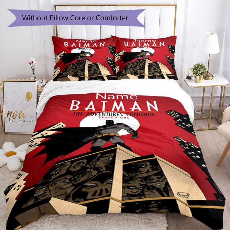 Warner Bros. Films (24) Customize Your Name Bedding Set Breathable Duvet Cover with Pillowcases Home Decoration Birthday Gift