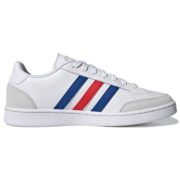 Adidas Grand Court SE White Royal Blue Red Unisex Sneakers Cloud-White Vivid-Red H02029