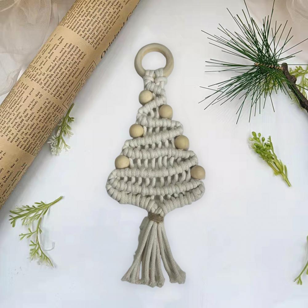 High-quality Pendant Holiday Decorations Hand-woven Cotton Rope Christmas Tree Ornaments for Holiday Home Decor Festive for Home