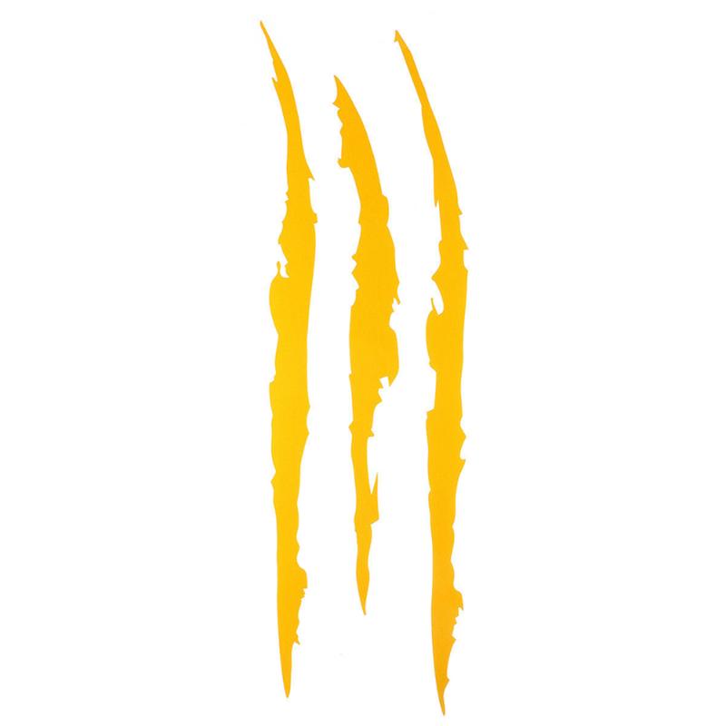 Auto Car Sticker Reflective Monster Claw Marks Scratch Stripe Auto Headlight Decal Dinosaur Raptor Paw Marks Car Accessories