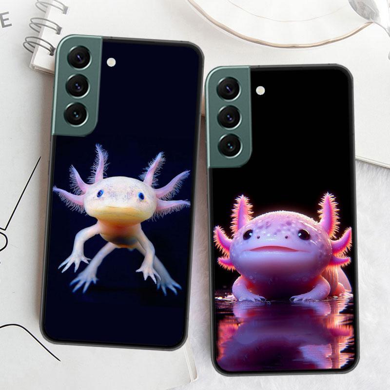 Smiling Salamander Phone Case For Samsung Galaxy S22 S25 Ultra S21 S10 Plus S26 Edge S20 S23 S24 FE Cover Silicone Soft TPU