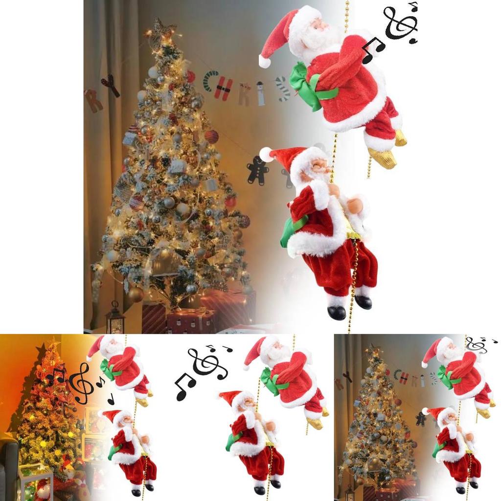 Adorable Electric Christmas Santa Plush Toy With Unique Crawling Features And Vibrant Colors For Holiday Decorations