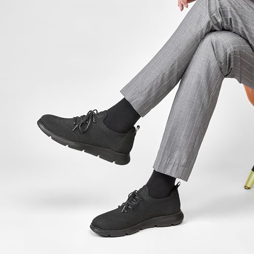 Foxsense Men's Business Shoes, Lace-Up Casual Shoes, Recommended by Physical Therapists, World's Most Comfortable, Lightweight, Formal Shoes for Commu