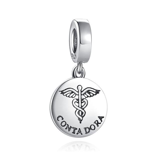 European 925 Silver Black Key Flower Pendant Fit Original Diy Bead Charm Armbånd Halskjede Trinket Smykker 925 Silver