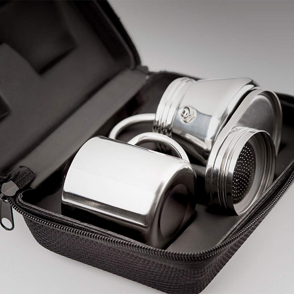 GSI Mini Espresso Maker Set, Stainless Steel, 1 Cup, 11872019013001