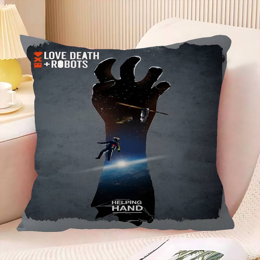 Love Death and Robots Pillow Cover Design cushion Cover decor Holiday Decorati