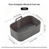 Air Fryer Silicone Pot Air Fryer Liner Heat Resistant Air Fryer Bake Silicone Basket Rectangle Baking Pan For Oven Microwave