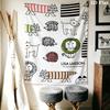 Lisa Larson Wall Tapestry Aesthetic Wall Hanging Printed Fabric Blanket Decorative Tapestries for Bedroom Living Room Home Decor