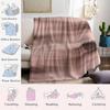 Dusk Snow Drift Flannel Blanket Warm Soft Halloween Christmas Couch Warm Cozy Decorative Decor Gift for All Season