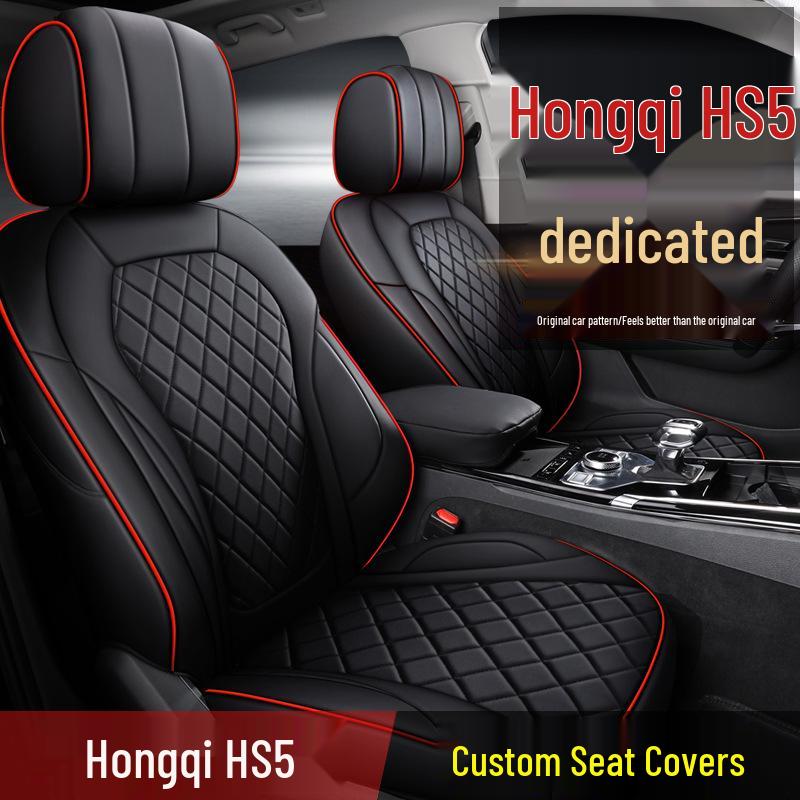 Custom Sports Leather Seat Cover for Hongqi HS5 - All-Season Full Wrap Cushion