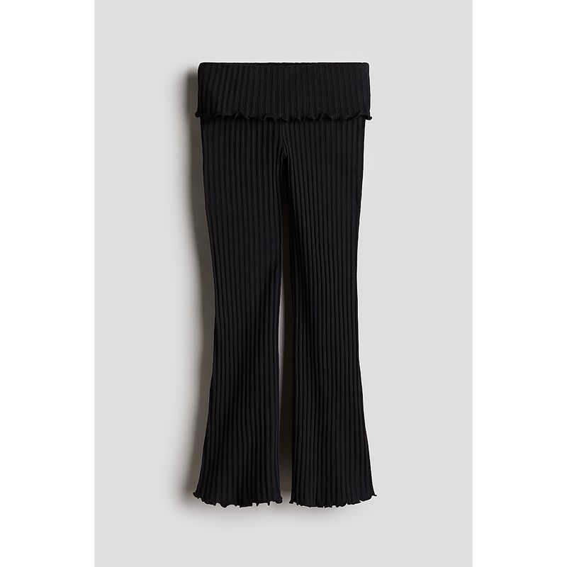 

Детская одежда HM для девочек, лето 2025, новинка, трикотажные брюки клеш 1275778