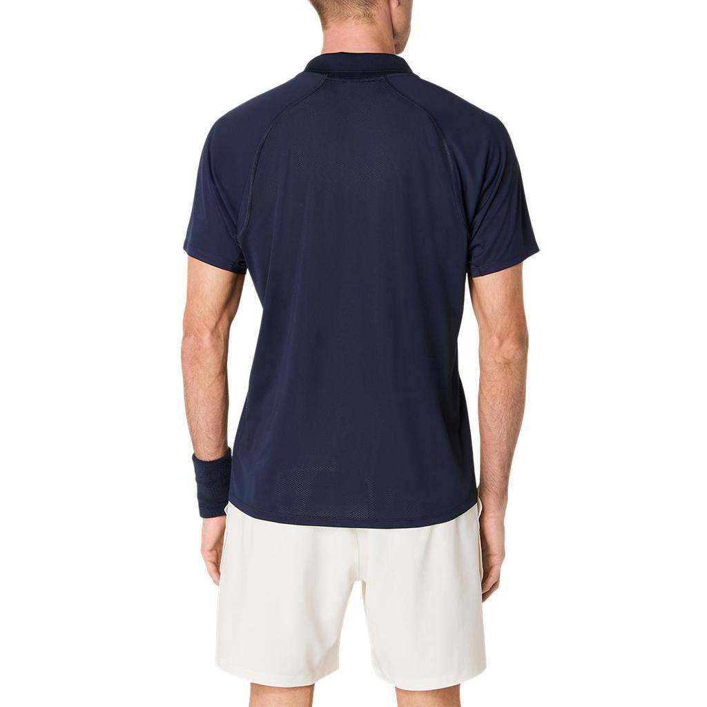 Asics Match Actibreeze Comfortable Versatile Trendy Fashion Short Sleeve Polo Shirt Men Tops 2041A365-400