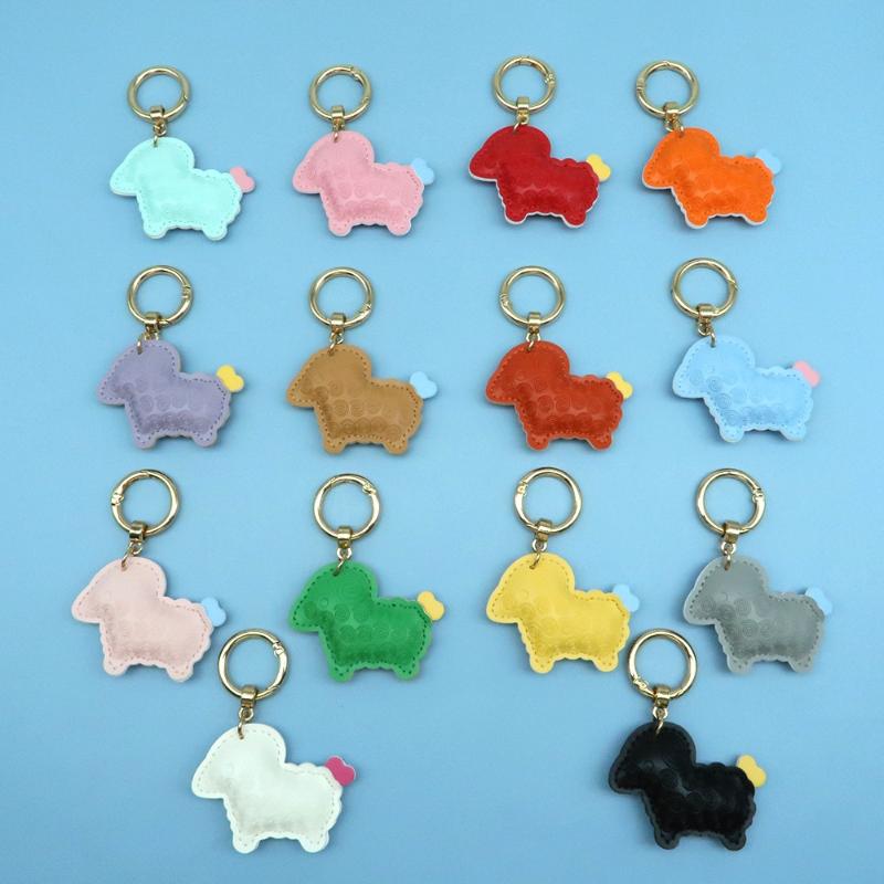 2027 Lunar New Year Goat Pendant Durable Pu Sheep Keychain Bag Decor Gift For Friends
