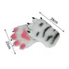2 Pieces Furry Gloves Plush Hand Women Winter for Fancy Dress up Party