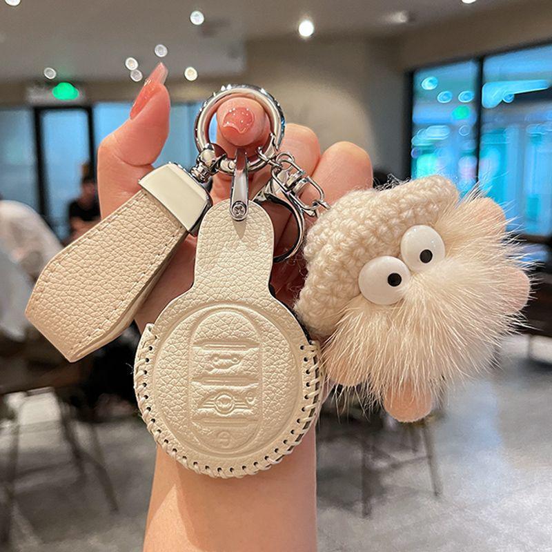 Originální kožený obal na klíče pro BMW Mini Cooper - High-endová přezková taška pro ženy