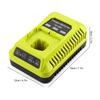 Battery Charger Adapter 12V‑18V Power Tool Fast Charging Replacement for RYOBI P117 P108 Nickel Lith