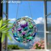 Acrylic Purple Thistle Flower Suncatcher Stained Glass Effect Window Hanging Ornament Flower Lover Gifts