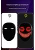 Halloween Vollfarb-LED Leuchtmaske – App-gesteuertes Gesichtswechselndes Tanzparty-Requisit