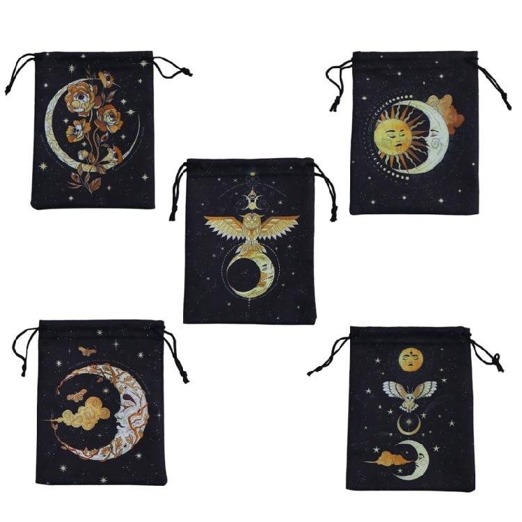 Samt Tarot Aufbewahrungstasche Brettspiel Karten Kordelzug Tasche Schmuckbeutel