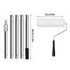 Paint Roller Kit Paint Roller Brush Wall Painting Supplies 9 Inch Extendable Pole Tool Set For Oil Latex Stains Home Improvement