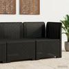1-seater Garden Sofa - MAISON EXCLUSIVE - Rattan Look - Polypropylene - Anthracite - UV and Weather Resistant