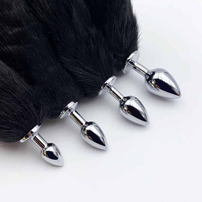 4 Sizes Metal Butt Plug Fox Tail Intimate Toys Anal Extender Dilator Sex Shop Products Erotic Games Goods For Adult products