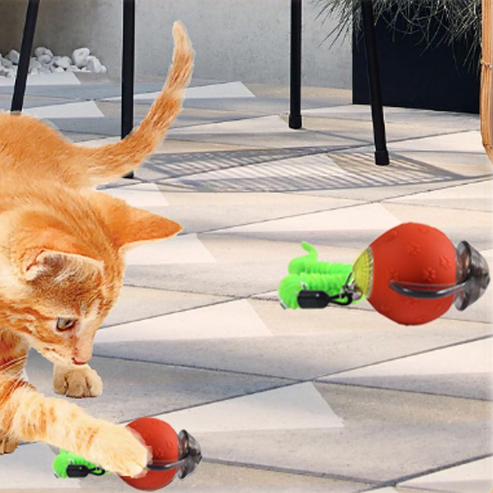 Interactive Cat Toys Ball with 3 Modes Cat Enrichment Toys Rechargeable Pet Smart Chase Ball for Bored Indoor Cats