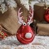 1 Set of 3 Christmas Decorations, Christmas Balls, Deer Christmas Balls, Christmas Tree Ornaments, Hand Painted Christmas Balls