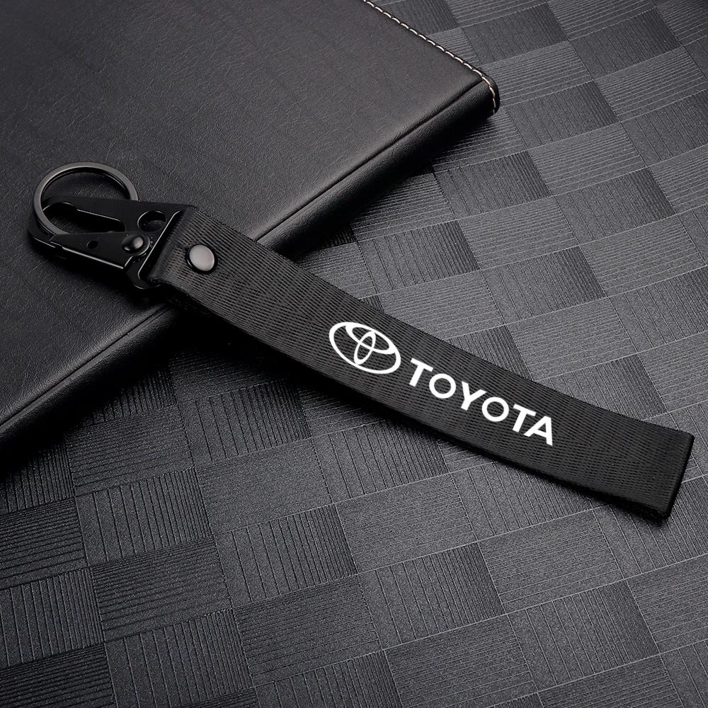 Metall Nylon Bil Nøkkelring Nøkkelbånd Biltilbehør For Toyota Corolla Yaris TRD Auris RAV4 Land Cruiser Camry Highlander Vitz