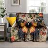 Electric Butterfly Dance Blanket Flannel Blanket Throw Blanket Sofa Cover Blanket Soft Premium Blanket Picnic Blanket Tv Blanket Gifts