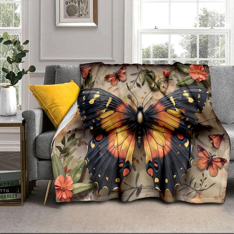 Electric Butterfly Dance Blanket Flannel Blanket Throw Blanket Sofa Cover Blanket Soft Premium Blanket Picnic Blanket Tv Blanket Gifts