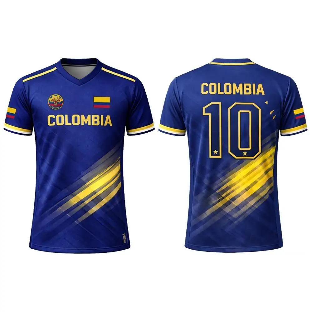 

Colombia Flag 3D Printed Jersey Summer Outdoor Sports Breathable Short-sleeved Football Training Top Unisex Casual V-neck Tee XXL дубильна кора