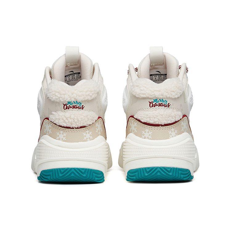 Anta Life Collection Textile, Synthetic Leather, TPU Coverage Thermal Slip Resistant High top Skateboard Shoes Women's 122238090R-3