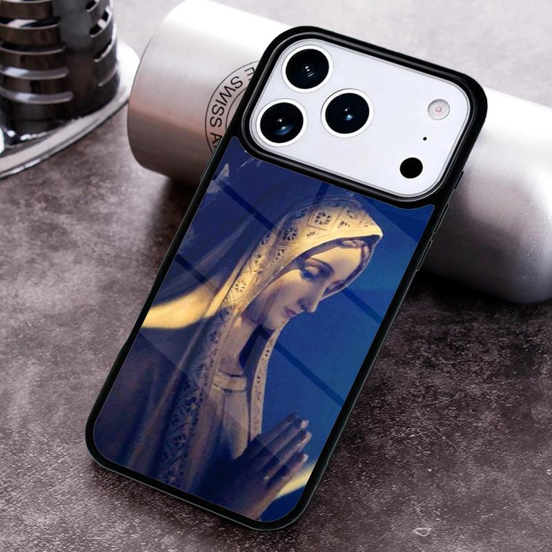 Virgin Mary Christian Phone Case For iPhone 17,16e,15,14,13,12,11,Mini,Pro,MAX soft Silicone Cover