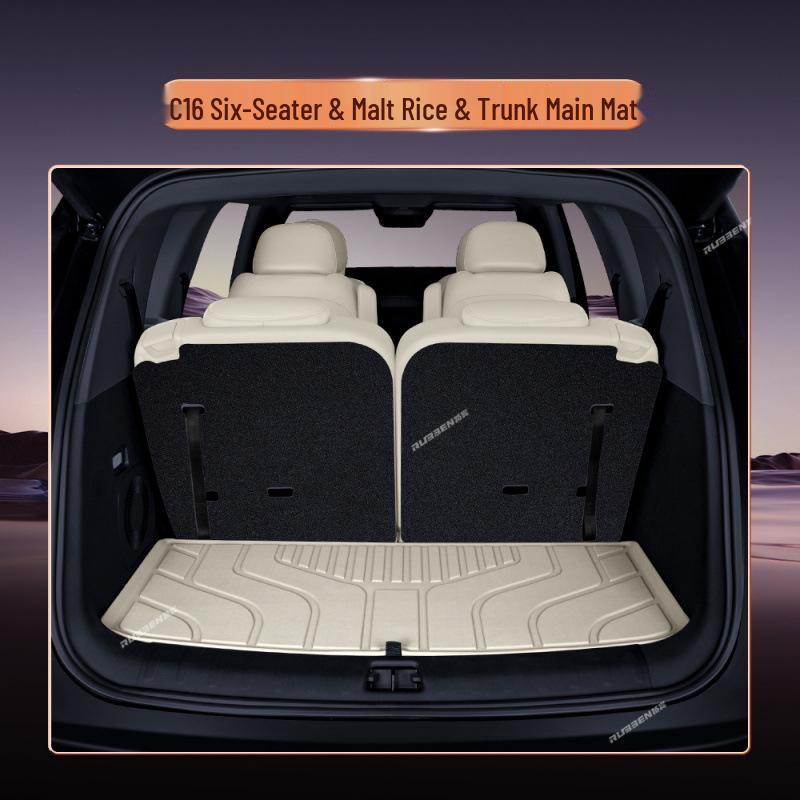 Leapmotor C16 Semi-Enclosed Trunk Mat: New Model Car Interior Carpet Tail Box Mat