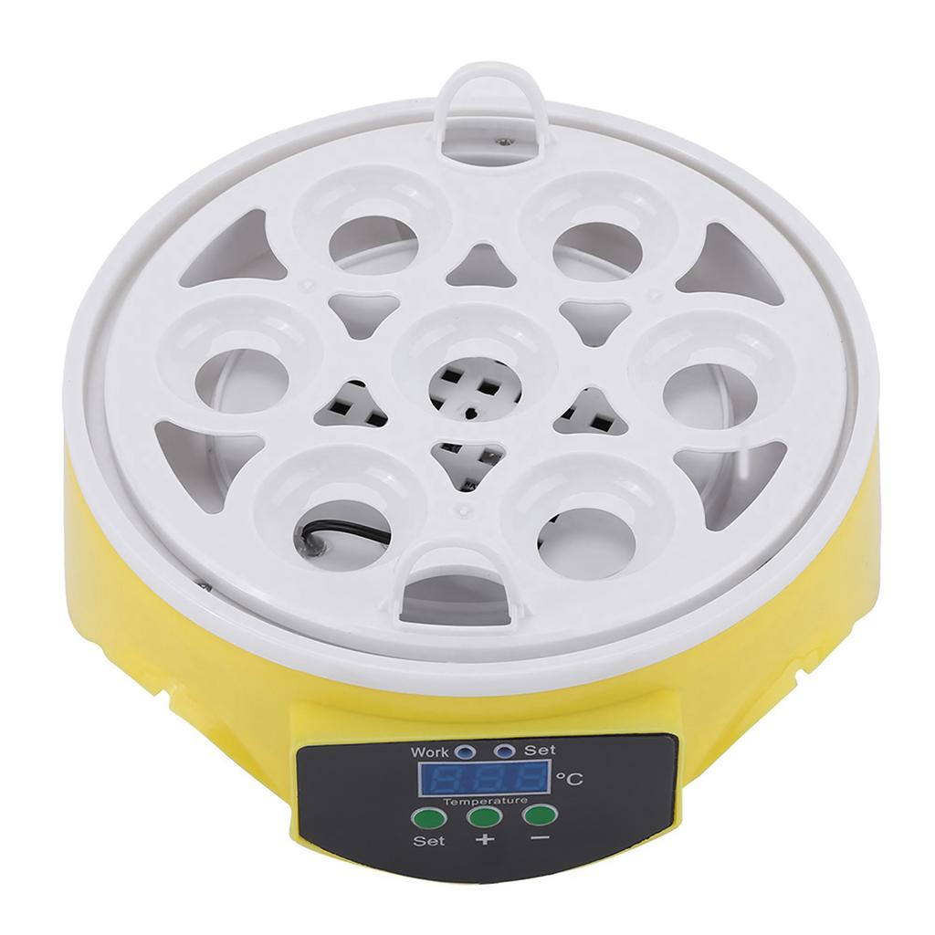 7 Eggs Digital Clear Manual Turning Incubator Hatcher Temperature Control Duck Bird Manual Turning Incubator