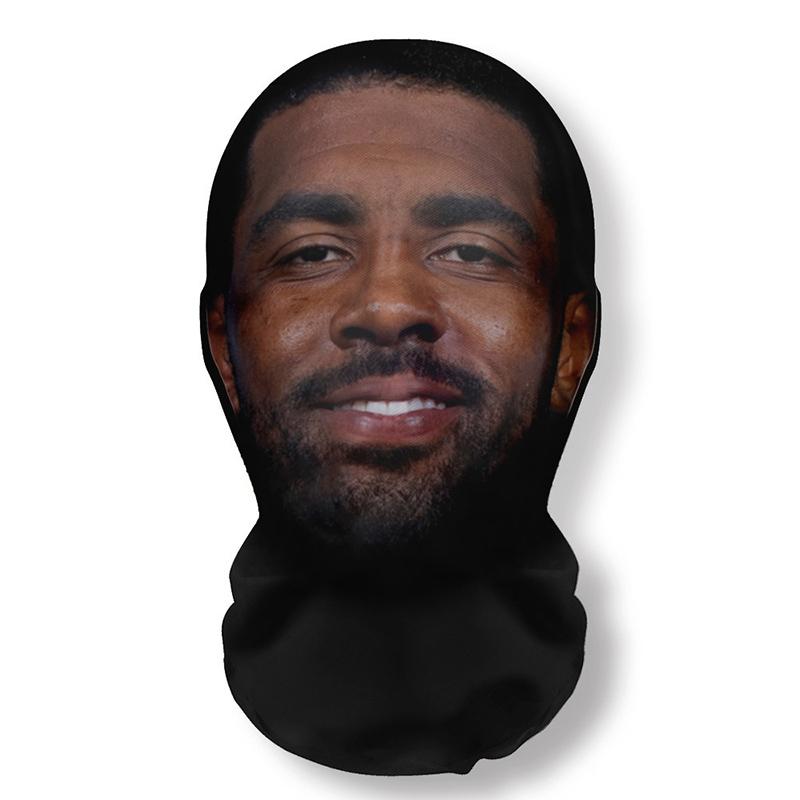 

3D Messi Bean Seamless Mask Realistic Face Halloween Funny Face Head Scarf Famous Person Cosplay Mask Party Prop Face Headwear
